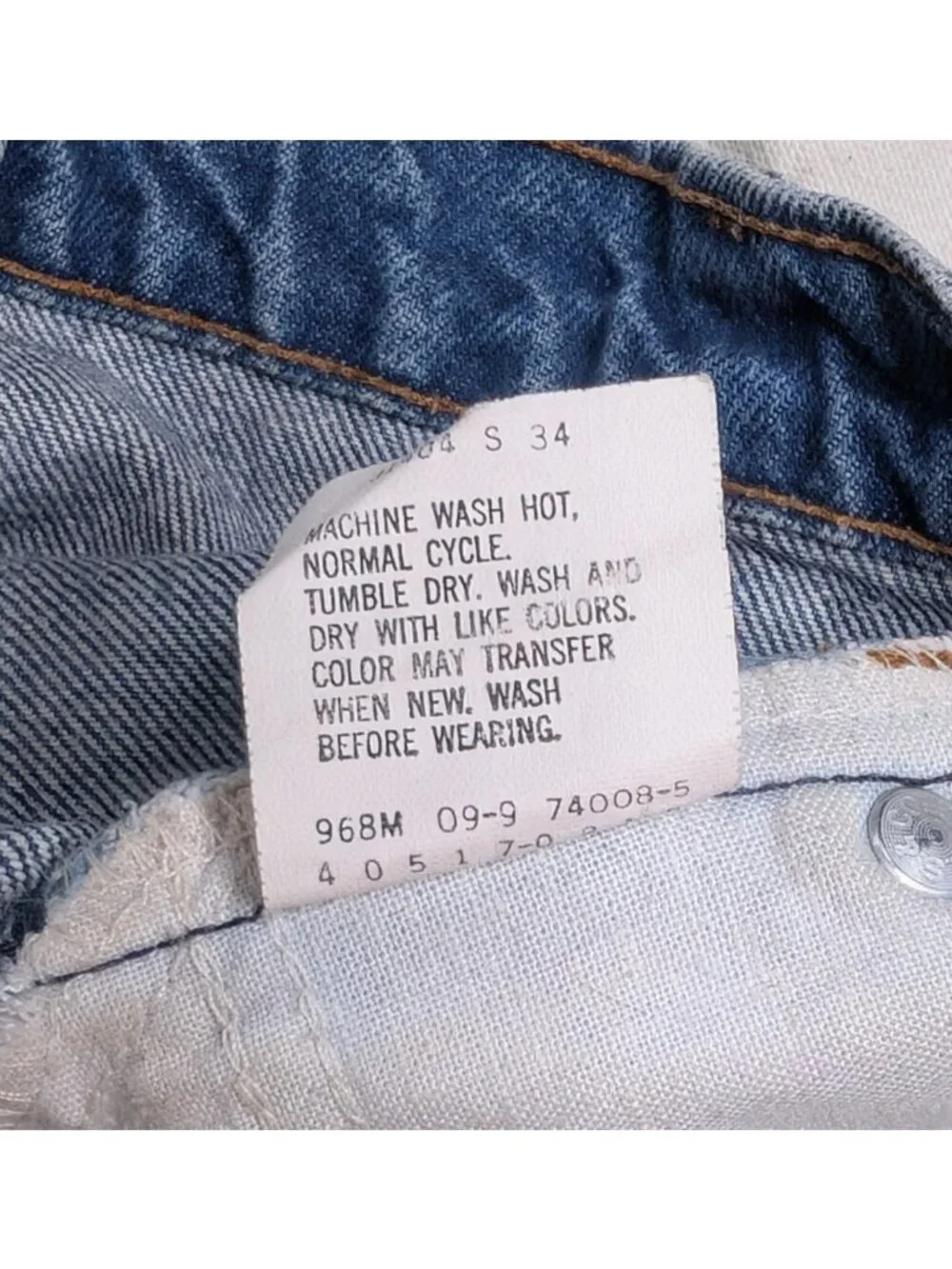 Levi's 517 Orange Tab Vintage 1989 USA Made 32x36 (Actual 31x35) Grunge Bootcut
